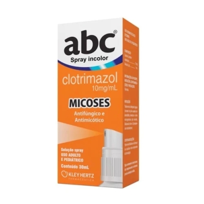 ABC Clotrimazol 10mg/ml Solução Spray 30ml
