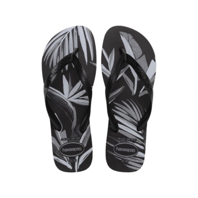 Sandália Havaianas Aloha Preto/Preto/Cinza 39/40 Folhas 1 Par