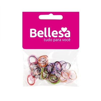 Elastico bellesa silicone colorido 75un