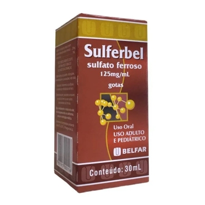 Sulferbel Sulfato Ferroso 25mg/ml Gotas 30ml