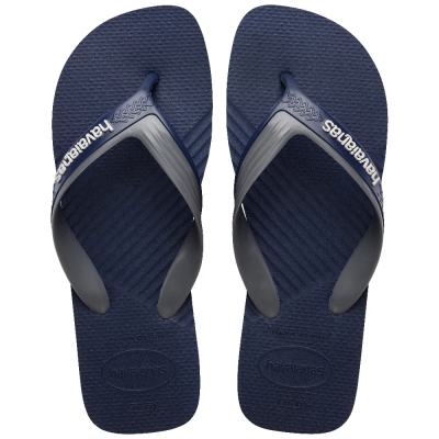 Sandália Havaianas Dual Marinho/Cinza Aço 41/42 Lisa Coleção 1 Par