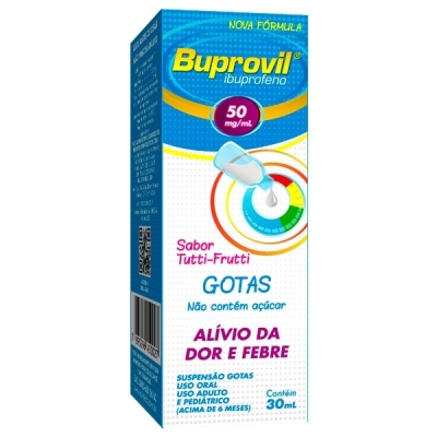 Buprovil Ibuprofeno 50mg/ml Sabor Tutti-Frutti Gotas 30ML 