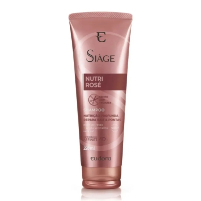 Shampoo Eudora Si&agrave;ge Nutri Rosé 250ml