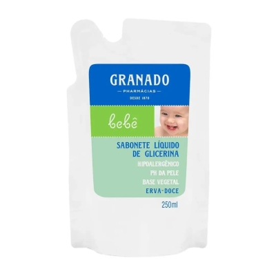 Refil Sabonete Líquido Granado Bebê Erva-Doce 250ml