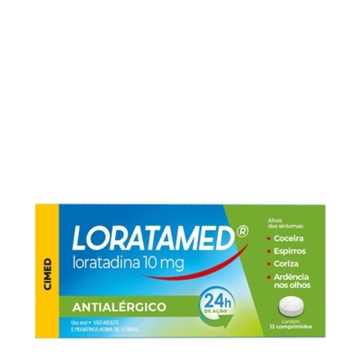 Loratamed Loratadina 10mg 12 Comprimidos