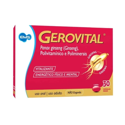 Polivitamínico Gerovital 30 Cápsulas