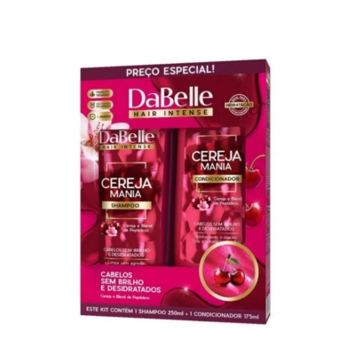 Kit Dabelle Hair Cereja Mania Shampoo 250ml E Condicionador 175ml