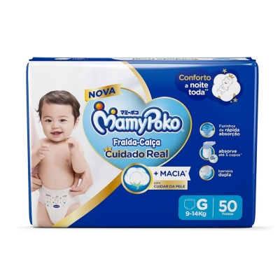 Fralda Calça MamyPoko Super Seca G 50 Unidades