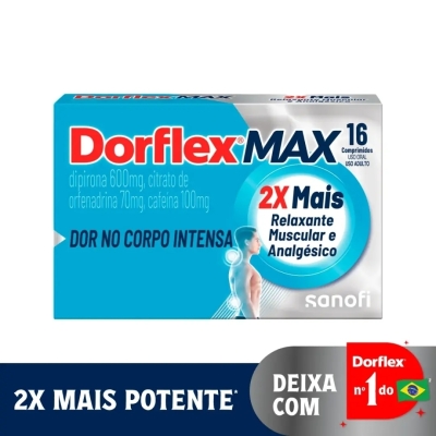 Dorflex MAX Analgésico e Relaxante Muscular 16 Comprimidos
