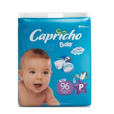 Fralda Capricho Baby Mega P 96 Unidades 