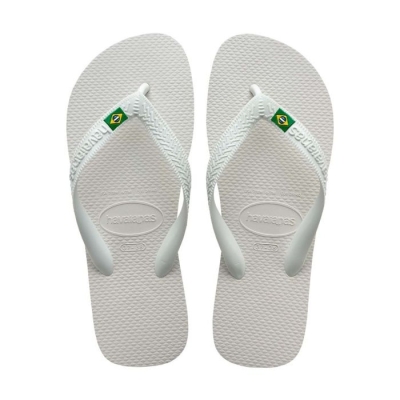 Sandália Havaianas Brasil Listra Branca 45/46 1 Par