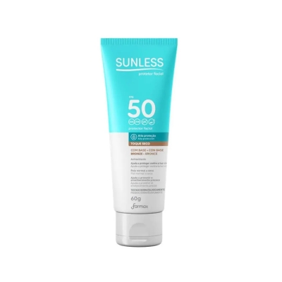 Protetor Solar Facial Sunless FPS 50 Bronze 60g