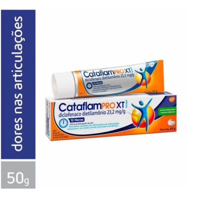 CataflamPRO XT Diclofenaco Dietilamônio 23,2mg/g Emulgel 50g
