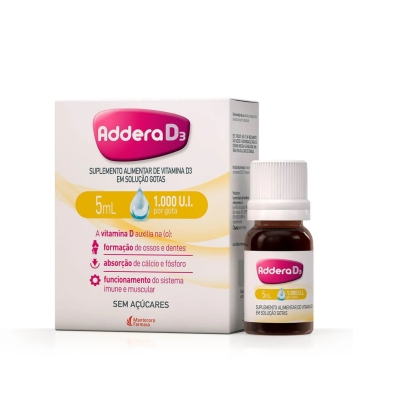 Vitamina D 1.000UI Addera D3 Gotas 5ml