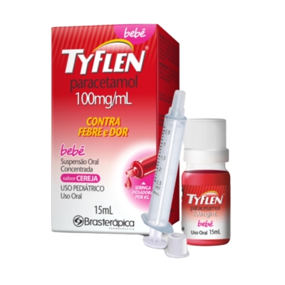 Tyflen Paracetamol 200mg/ml Solução Oral 15ml