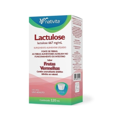 Lactulose 667mg/ml 120ml f.vermelhas nativita