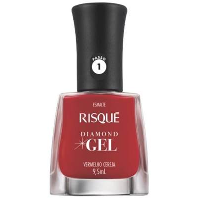 Esm risque diamond gel 9.5ml vermelho cereja