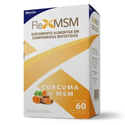 Cúrcuma + MSM Flex MSM 60 Comprimidos Revestidos
