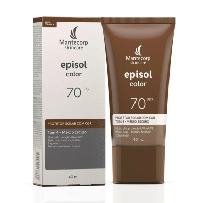 Protetor Solar Facial Episol Color Fps 70 Tom 4 40ml