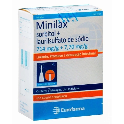 Minilax 714mg/g + 7,70mg/g Solução de Uso Retal 7 Bisnagas