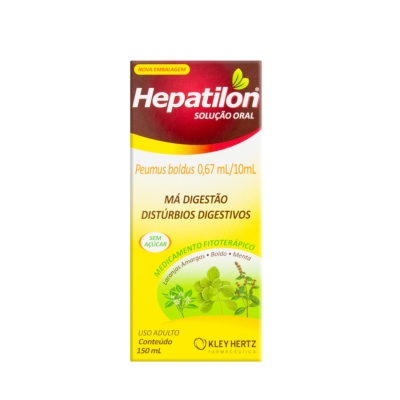 Hepatilon Solução Oral Sabor Boldo - Má Digestão 150ml