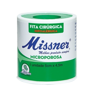Fita microporosa missner 5.0cmx4.5mts