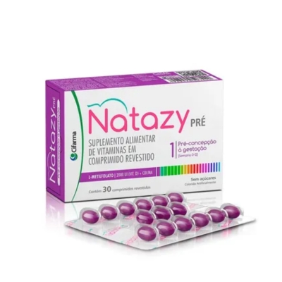 Natazy Pré 200UI + Colina 30 Comprimidos