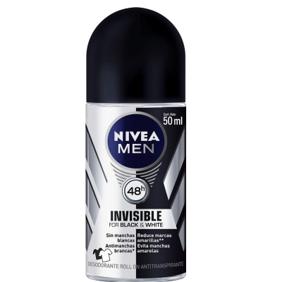 Desod nivea roll-on 50ml men invisible bw 