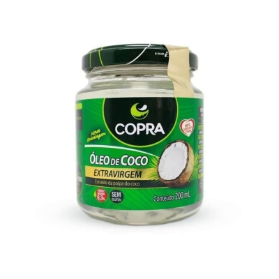 Oleo de coco ext.virgem 200ml copra