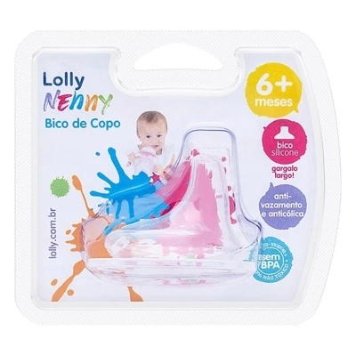 Bico Para Copo Lolly Baby Silicone Antivazamento
