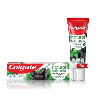 Creme Dental Colgate Naturals Extract Purificante Carvão Ativado e Menta 90g