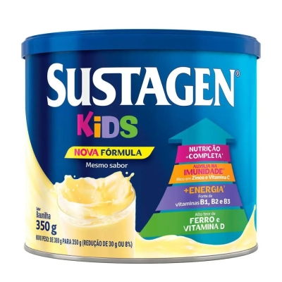 Suplemento Infantil Sustagen Kids a partir de 3 anos Baunilha 350g