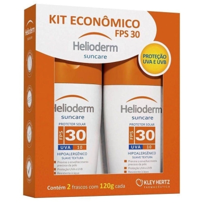 Helioderm suncare kit econ 2xfps 30 120m
