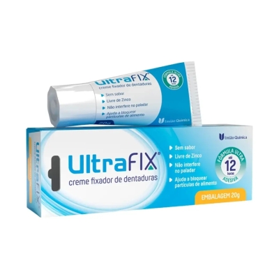 Creme Fixador de Dentadura UltraFix Sem Sabor 20g