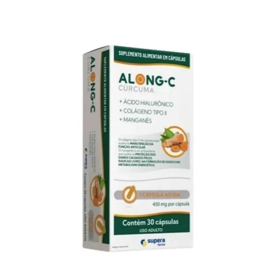 Cúrcuma + Colágeno Tipo ll Along-C 30 Cápsulas