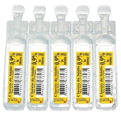 Soro Fisiológico 0,9% 10Ml 5 Flaconetes Equiplex
