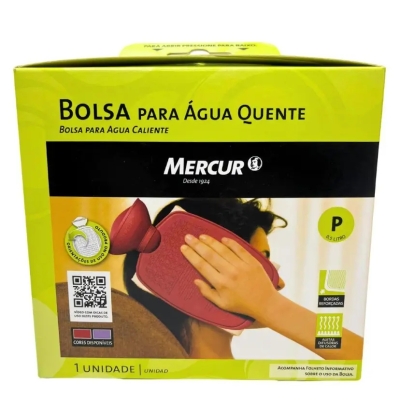 Mercur Bolsa para Água Quente Tamanho Pequena 500 Ml Cor Bordô Bc0010-BO