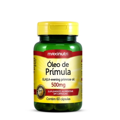 Óleo De Primula 500mg 60 Cápsulas Maxinutri
