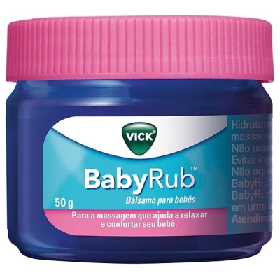 Vick BabyRub Pomada Calmante Infantil 50g
