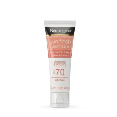 Protetor Solar Facial Neutrogena Sun Fresh Derm Care FPS 70 40g
