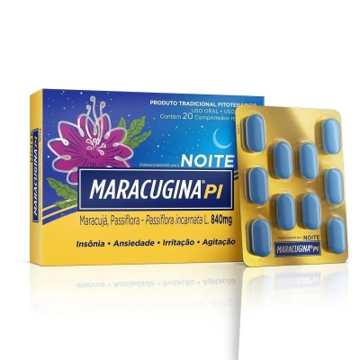 Maracugina PI 840mg Noite 20 Comprimidos