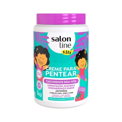 Cr pentear s.line kids 1kg cachin morango