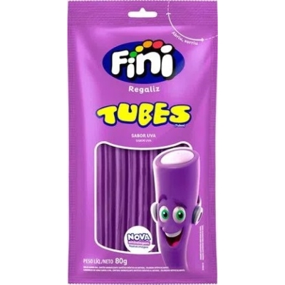 Bala fini tubes 80gr uva