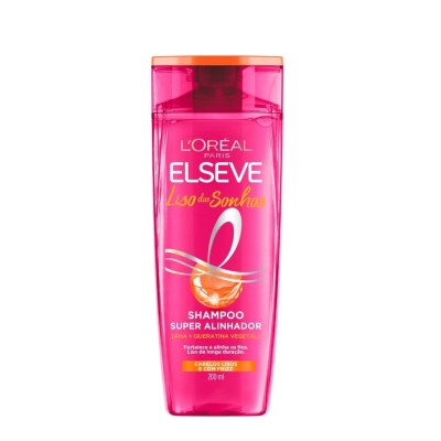 Shampoo Super Alinhador Elseve Liso dos Sonhos 200ml