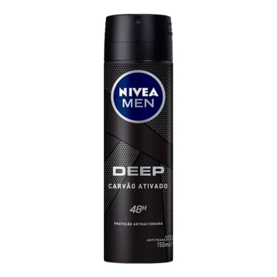 Desod nivea aero 150ml men deep carvao ativado 