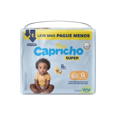 Fralda Capricho Super Hiper G 60 Unidades
