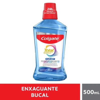 Enxaguante Bucal Sem Álcool Colgate Total 12 Clean Mint 500ml