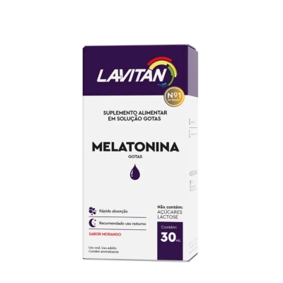 Lavitan Melatonina 0.21mg Gotas 30ml Morango