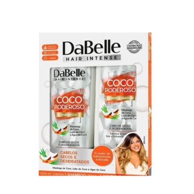Kit Dabelle Coco poderoso Shampoo 250ml E Condicionador 175ml
