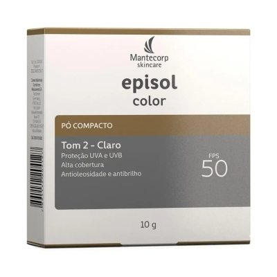 Protetor Solar Facial Episol FPS 50 Tom 2 Pó Compacto 10g